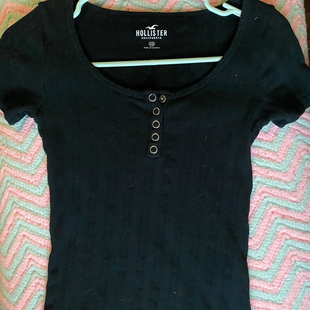 Black hollister top xs